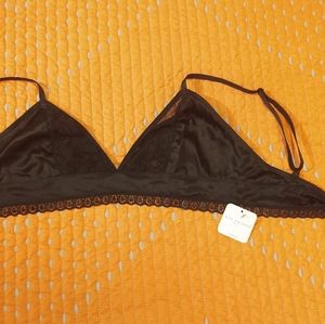 Alice Black indie silk wireless bra uye surana
